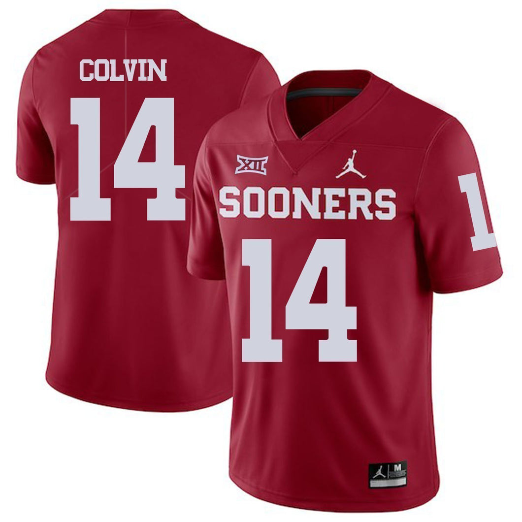 Aaron Colvin Oklahoma Sooners Jordan Football Jersey 2018/19 - Red