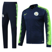 Load image into Gallery viewer, Manchester City Navy Tracksuit Training Jackets and Pants 2018/19