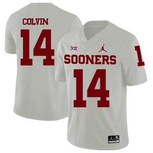 Aaron Colvin Oklahoma Sooners Jordan Football Jersey 2018/19 - White