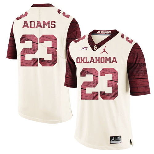 Abdul Adams Oklahoma Sooners Jordan Football Jersey 2018/19 - Cream