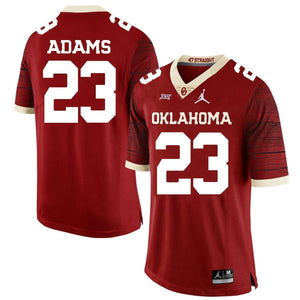 Abdul Adams Oklahoma Sooners Jordan Football Jersey 2018/19 - Crimson