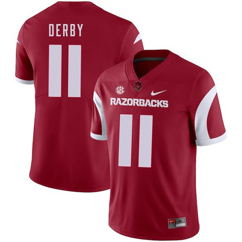 A.J. Derby Arkansas Razorbacks Football Jersey 2018/19 - Red