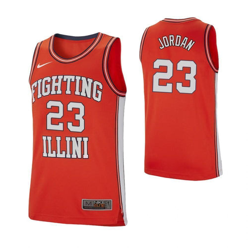 Aaron Jordan Illinois Fighting Illini Basketball Jersey 2018/19 - Red