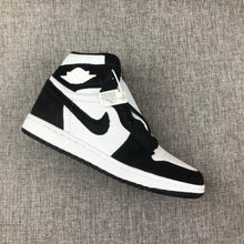 Load image into Gallery viewer, Air Jordan 1 Mid Black White Concord Style AJ1