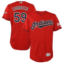 Load image into Gallery viewer, Carlos Carrasco Cleveland Indians 2019 All Star Game Patch Baseball Jersey 2018/19