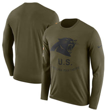 Load image into Gallery viewer, Carolina Panthers Salute To Service Long Sleeve Shirt