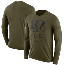 Load image into Gallery viewer, Cincinnati Bengals Salute To Service Long Sleeve Shirt