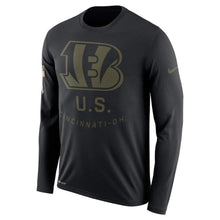 Load image into Gallery viewer, Cincinnati Bengals Salute To Service Long Sleeve Shirt