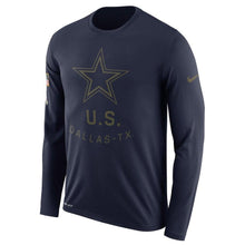 Load image into Gallery viewer, Dallas Cowboys Salute To Service Long Sleeve Shirt