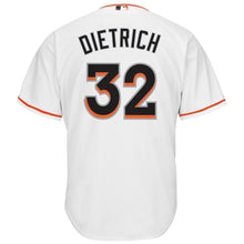 Load image into Gallery viewer, Derek Dietrich Miami Marlins Baseball Player Jersey 2018/19