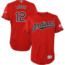 Load image into Gallery viewer, Francisco Lindor Cleveland Indians 2019 All Star Game Patch Baseball Jersey 2018/19
