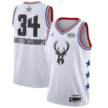 Load image into Gallery viewer, Milwaukee Bucks #34 Giannis Antetokounmpo 2019 ALL STAR Swingman Jersey 2018/19