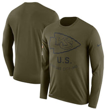 Load image into Gallery viewer, Kansas City Chiefs Salute To Service Long Sleeve Shirt