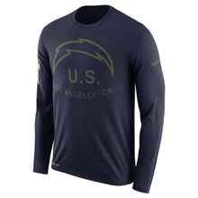 Load image into Gallery viewer, Los Angeles Chargers Salute To Service Long Sleeve Shirt