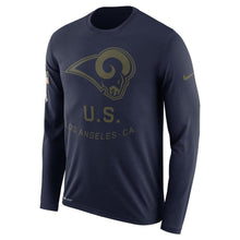 Load image into Gallery viewer, Los Angeles Rams Salute To Service Long Sleeve Shirt