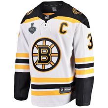 Load image into Gallery viewer, Men s Boston Bruins Brad Marchand Fanatics Branded Black 2019 Stanley Cup Final Bound Home Breakaway Player Jersey 2018/19 White