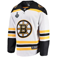 Load image into Gallery viewer, Men s Boston Bruins Fanatics Branded White 2019 Stanley Cup Final Bound Away Breakaway Jersey 2018/19 White