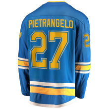 Load image into Gallery viewer, Men s St Louis Blues Alex Pietrangelo Fanatics Branded Blue Alternate 2019 Stanley Cup Final Bound Breakaway Player Jersey 2018/19
