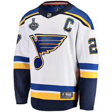 Load image into Gallery viewer, Men s St Louis Blues Alex Pietrangelo Fanatics Branded White Away 2019 Stanley Cup Final Bound Breakaway Player Jersey 2018/19