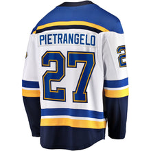 Load image into Gallery viewer, Men s St Louis Blues Alex Pietrangelo Fanatics Branded White Away 2019 Stanley Cup Final Bound Breakaway Player Jersey 2018/19