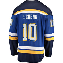 Load image into Gallery viewer, Men s St Louis Blues Brayden Schenn Fanatics Branded Blue Breakaway Player Jersey 2018/19