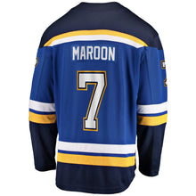 Load image into Gallery viewer, Men s St Louis Blues Patrick Maroon Fanatics Branded Blue Home Breakaway Player Jersey 2018/19