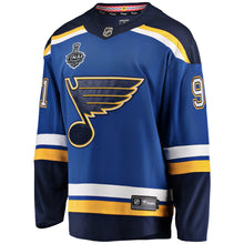 Load image into Gallery viewer, Men s St Louis Blues Vladimir Tarasenko Fanatics Branded Blue Home 2019 Stanley Cup Final Bound Breakaway Player Jersey 2018/19