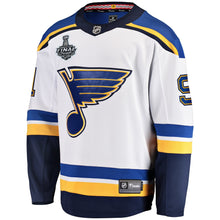 Load image into Gallery viewer, Men s St Louis Blues Vladimir Tarasenko Fanatics Branded White Away 2019 Stanley Cup Final Bound Breakaway Player Jersey 2018/19
