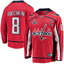 Load image into Gallery viewer, Men s Washington Capitals Alexander Ovechkin Red 2018 Stanley Cup Champions Home Breakaway Player Jersey 2018/19 Red