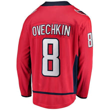 Load image into Gallery viewer, Men s Washington Capitals Alexander Ovechkin Red 2018 Stanley Cup Champions Home Breakaway Player Jersey 2018/19 Red