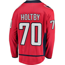 Load image into Gallery viewer, Men s Washington Capitals Braden Holtby Fanatics Branded Red 2018 Stanley Cup Champions Home Breakaway Player Jersey 2018/19 Red