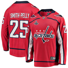 Load image into Gallery viewer, Men s Washington Capitals Devante Smith Pelly Fanatics Branded Red 2018 Stanley Cup Champions Home Breakaway Player Jersey 2018/19 Red