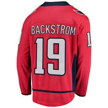 Load image into Gallery viewer, Men s Washington Capitals Nicklas Backstrom Red 2018 Stanley Cup Champions Home Breakaway Player Jersey 2018/19 Red