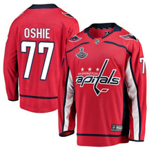 Load image into Gallery viewer, Men s Washington Capitals TJ Oshie Red 2018 Stanley Cup Champions Home Breakaway Player Jersey 2018/19 Red