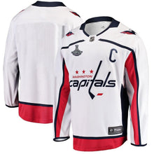 Load image into Gallery viewer, Men s Washington Capitals White 2018 Stanley Cup Champions Away Breakaway Jersey 2018/19 White