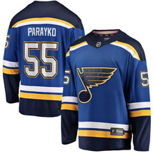 Load image into Gallery viewer, Men's St. Louis Blues Colton Parayko Fanatics Branded Blue Breakaway Player Jersey 2018/19