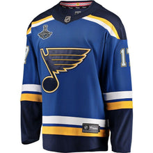 Load image into Gallery viewer, Men's St. Louis Blues Jaden Schwartz Fanatics Branded Blue 2019 Stanley Cup Champions Home Breakaway Player Jersey 2018/19