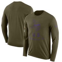 Load image into Gallery viewer, Minnesota Vikings Salute To Service Long Sleeve Shirt