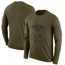Load image into Gallery viewer, New Orleans Saints Salute To Service Long Sleeve Shirt