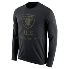 Load image into Gallery viewer, Oakland Raiders Salute To Service Long Sleeve Shirt