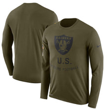 Load image into Gallery viewer, Oakland Raiders Salute To Service Long Sleeve Shirt