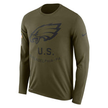 Load image into Gallery viewer, Philadelphia Eagles Salute To Service Long Sleeve Shirt