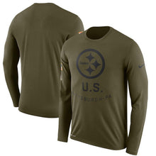 Load image into Gallery viewer, Pittsburgh Steelers Salute To Service Long Sleeve Shirt