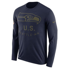 Load image into Gallery viewer, Seattle Seahawks Salute To Service Long Sleeve Shirt
