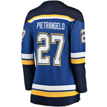 Load image into Gallery viewer, Women s St Louis Blues Alex Pietrangelo Fanatics Branded Blue Breakaway Player Jersey 2018/19