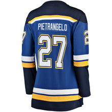 Load image into Gallery viewer, Women s St Louis Blues Alex Pietrangelo Fanatics Branded Blue Home 2019 Stanley Cup Final Bound Breakaway Player Jersey 2018/19