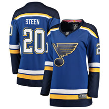Load image into Gallery viewer, Women s St Louis Blues Alexander Steen Fanatics Branded Blue Breakaway Player Jersey 2018/19