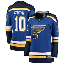 Load image into Gallery viewer, Women s St Louis Blues Brayden Schenn Fanatics Branded Blue Breakaway Player Jersey 2018/19