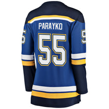 Load image into Gallery viewer, Women s St Louis Blues Colton Parayko Fanatics Branded Blue Breakaway Player Jersey 2018/19