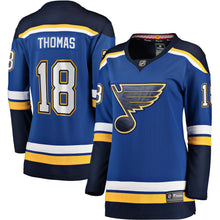 Load image into Gallery viewer, Women s St Louis Blues Robert Thomas Fanatics Branded Blue Home Breakaway Player Jersey 2018/19